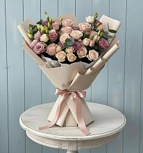 Букет цветов из:  Розы и Лизиантусы #REPLACE_PRED# Осоргино