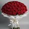 Букет 101 Красная роза Блэк Мэджик в Осоргино