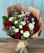Букет цветов из:  Розы и Альстромерии в Осоргино