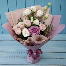 Букет цветов из:  Розы и Лизиантусы в Осоргино