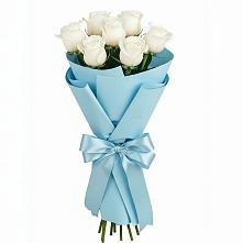 Букет 7 белых роз Проуд в Осоргино