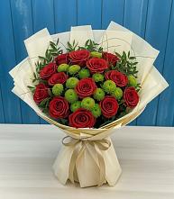 Букет цветов из:  Розы и Хризантемы в Осоргино