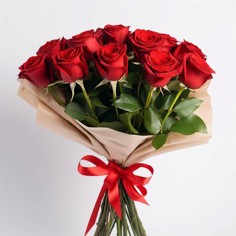 Букет 11 Красных роз Эдлесс Лав в Осоргино