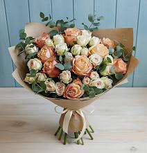 Букет цветов из:  Альстромерии и Розы в Осоргино