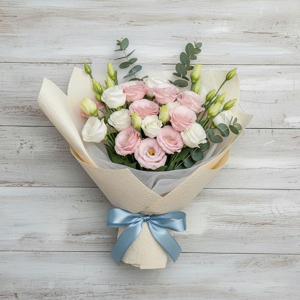 Букет цветов из: Лизиантусы в Осоргино